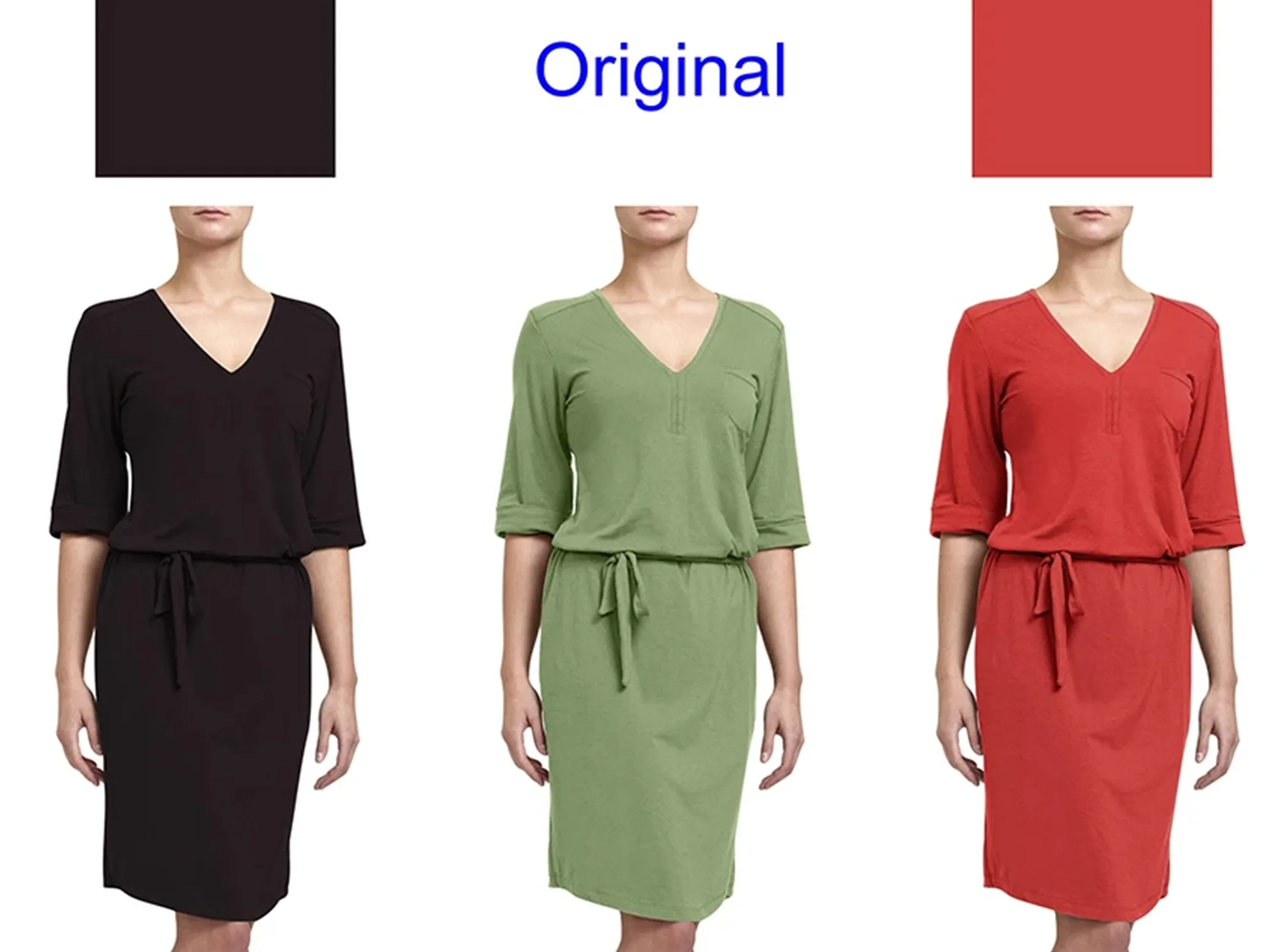 Apparel photo editing with color correction