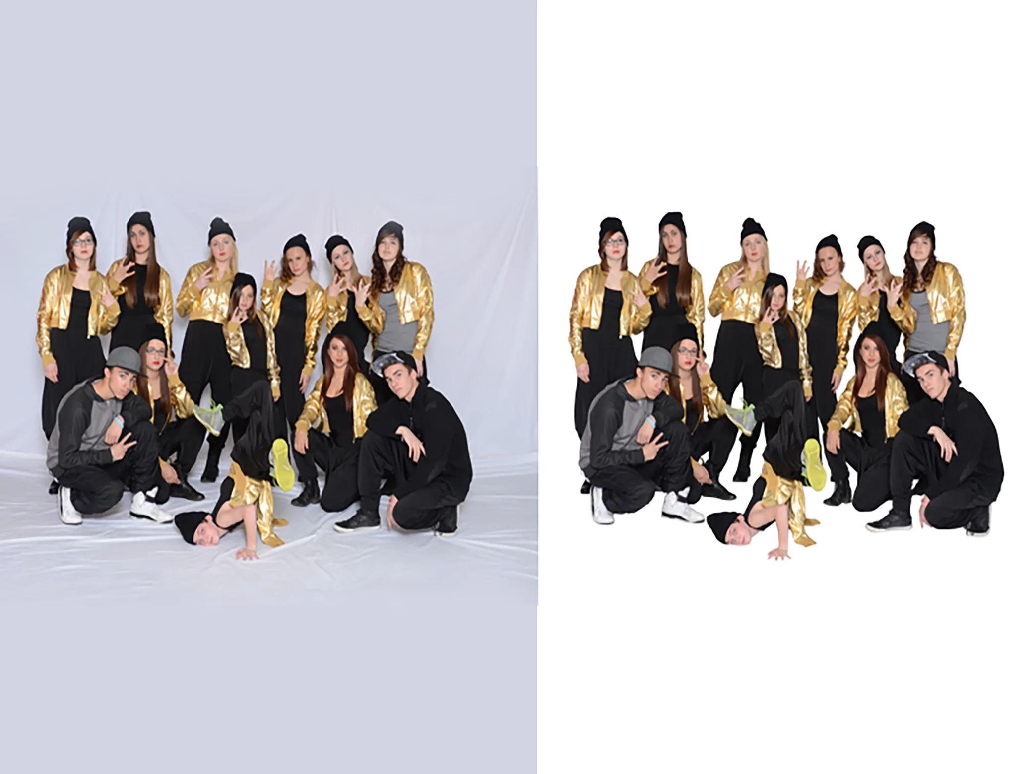 background remove from a group photo