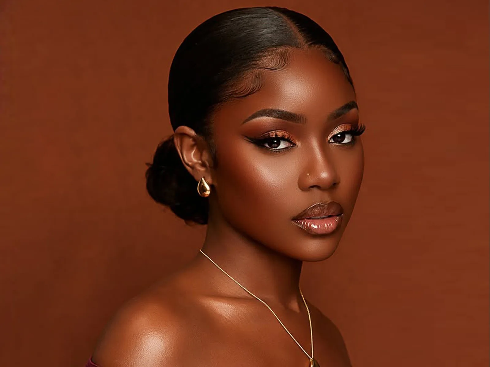 Glamour retouching after image
