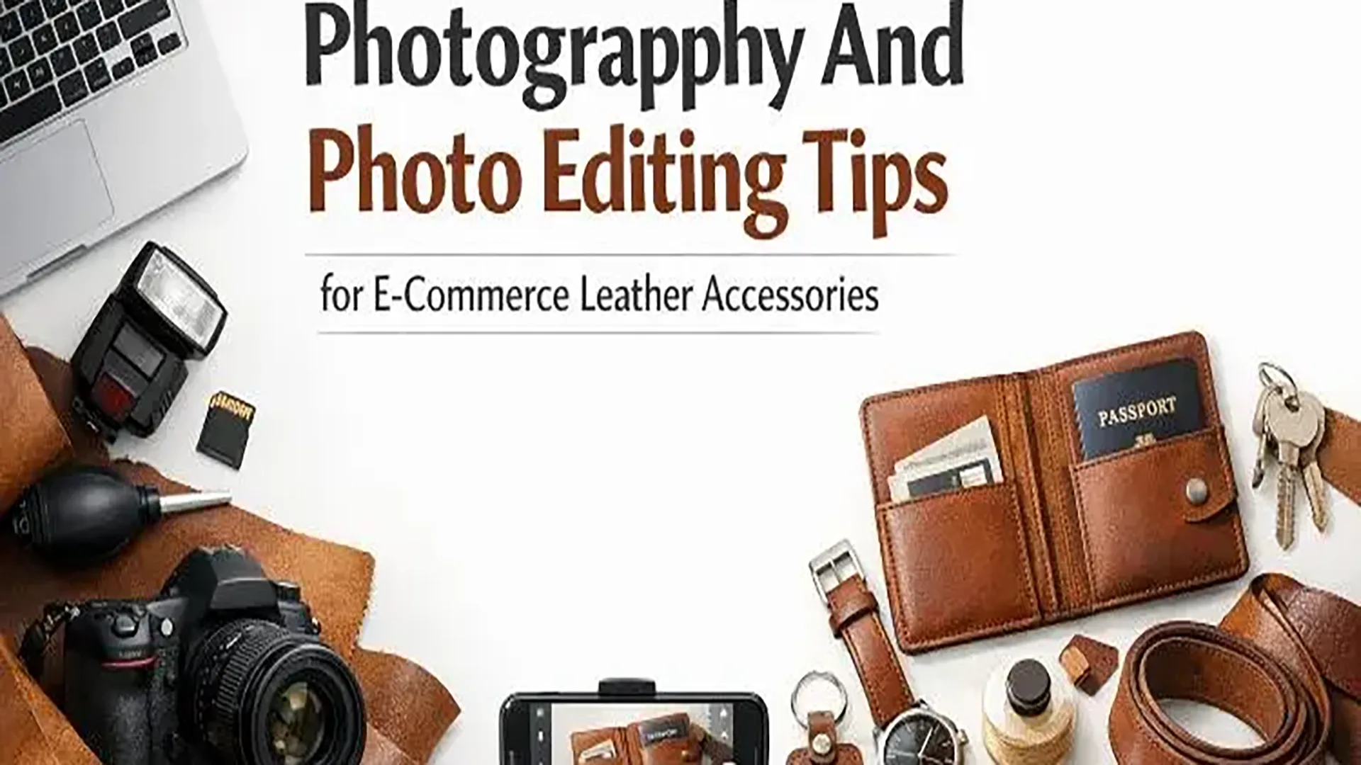 Photography And Photo Editing Tips for E-Commerce Leather Accessories
