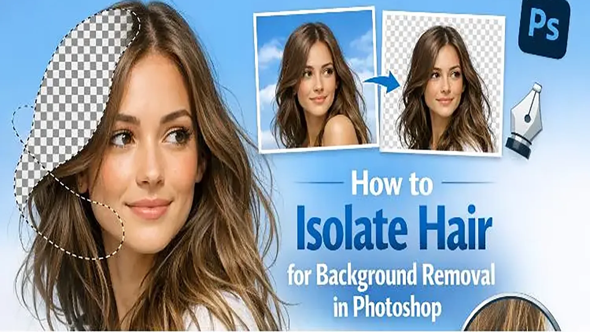 How to Isolate Hair for Background Removal in Photoshop