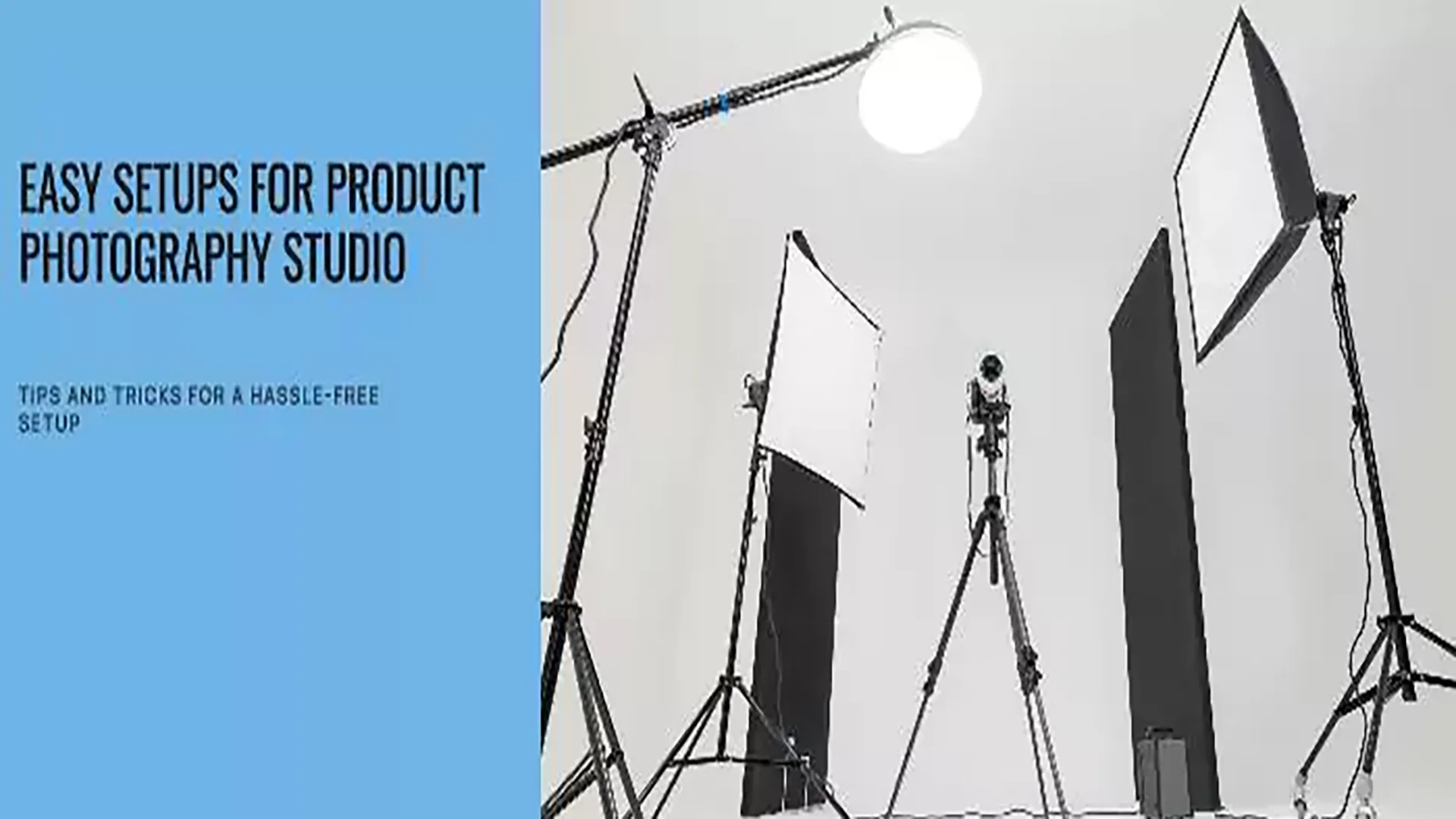Easy Setups of Product Photography Studio