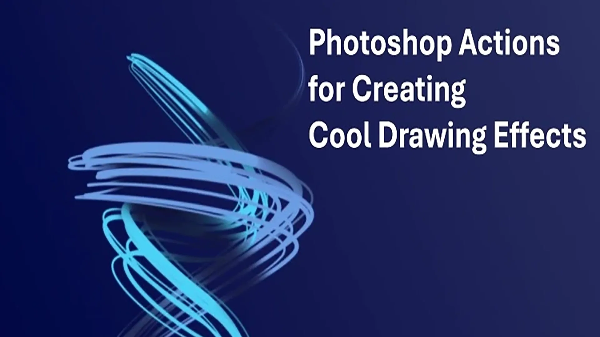 Creating Cool Drawing Effects by using 25 Photoshop actions