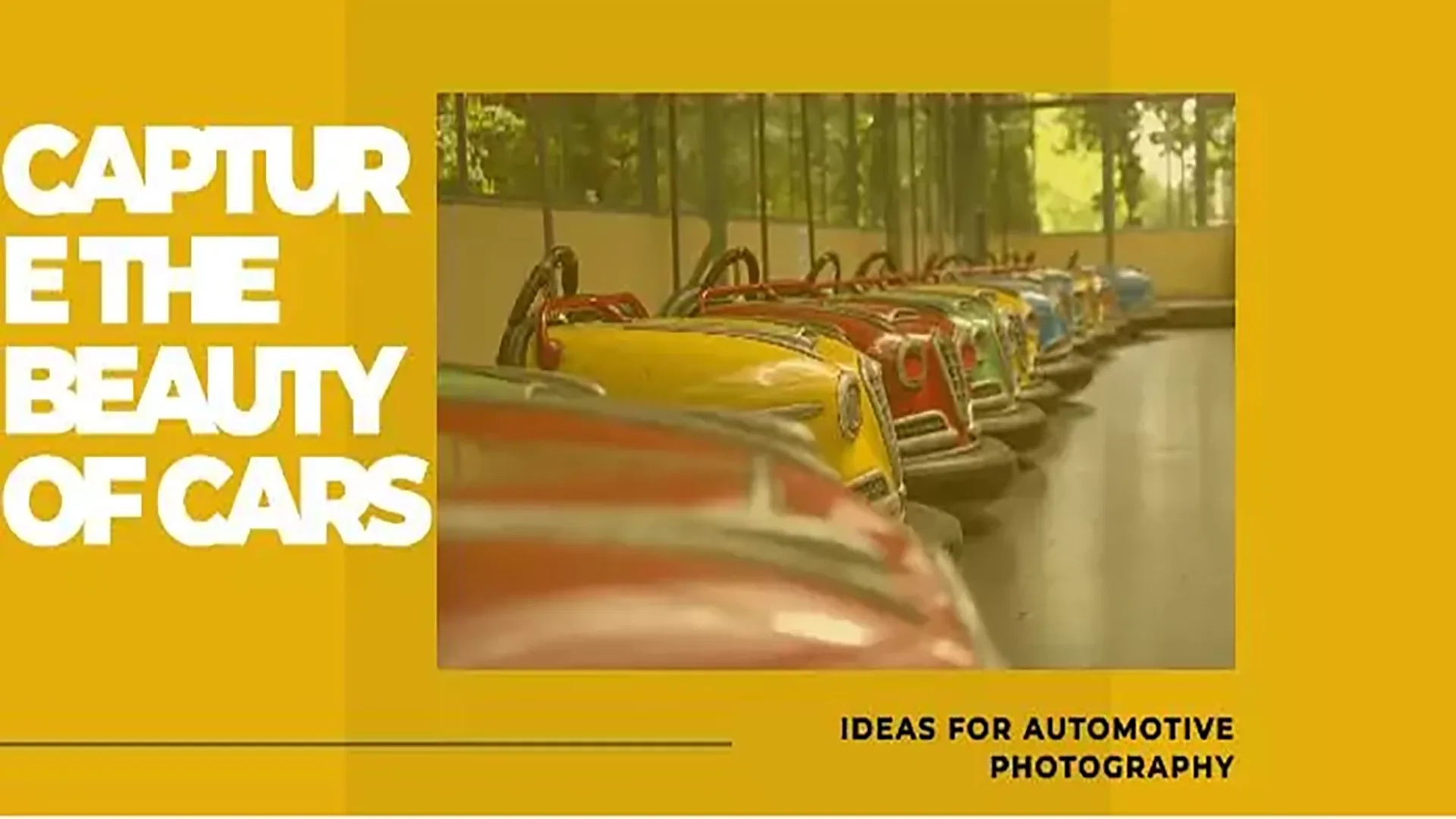 Automotive Photography Ideas